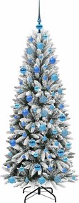 vidaXL Τεχνητό Χριστουγεννιάτικο Δέντρο με 300 LED Λευκό 180 cm
