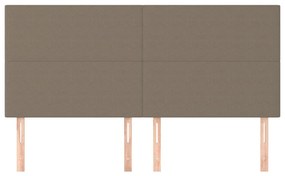 vidaXL Κεφαλάρι Κρεβατιού Μπεζ 180x5x118/128 εκ. Ύφασμα