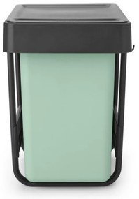 Brabantia Sort&Go κάδος χωριστής συλλογής 1008862, 2x15 l, Εσωτερική τοποθέτηση με τηλεσκοπικό πλαίσιο, Γκρι/πράσινο