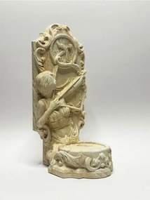 Stewehome Αντικέ διακοσμητικό μπιμπλό κηροπήγιο ζυγός 21x9x10 cm