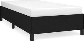 vidaXL Σκελετός Κρεβατιού Χωρίς Στρώμα Μαύρο 90x200 εκ. Υφασμάτινο