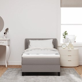 vidaXL Κρεβάτι Box Spring με Στρώμα  σε Ταούπ, 90x200 εκ. Ύφασμα
