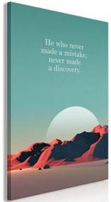 Πίνακας - He Who Never Made a Mistake, Never Made a Discovery (1 Part) Vertical - 60x90