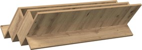 vidaXL Ράφι Περιοδικών με ράφι Artisan Oak 90 x 53 x 28,5 εκ