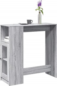 vidaXL Τραπέζι Μπαρ Γκρι Sonoma 101x40x103,5 εκ. από Επεξεργ. Ξύλο