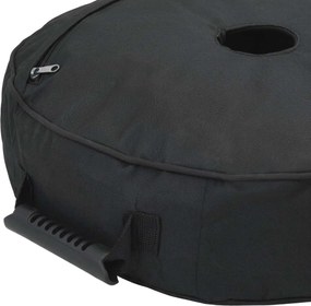vidaXL Βάση ομπρέλας βεράντας 50 x 50 cm Ατσάλι Μαύρο