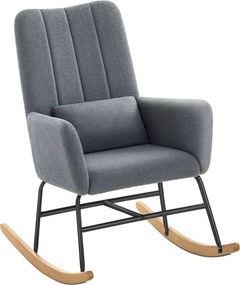 Κουνιστή Πολυθρόνα Μπουκλέ (89.5x67.5x106) Songmics LYY500GN01