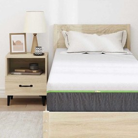 vidaXL Στρώμα Λευκό και Γκρι 80 x 200 cm Τσέπες ελατηρίων