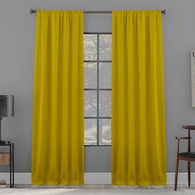 Κουρτίνα Με Τρέσα Delta Yellow 140x235 - Lino Home