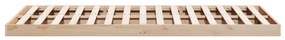 vidaXL Κρεβάτι δαπέδου Φυσικό 140 x 220 cm Μασίφ ξύλο πεύκου