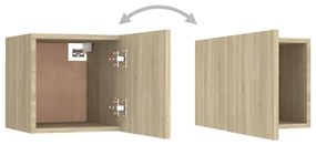 vidaXL Κομοδίνο Sonoma Δρυς 30,5 x 30 x 30 εκ. από Επεξ. Ξύλο