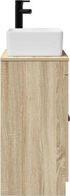 vidaXL Ντουλάπα Νιπτήρα Mπάνιου Sonoma Δρυς 54 x 35 x 100 cm