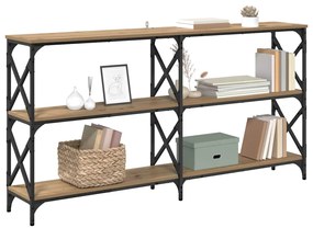 vidaXL Τραπέζι κονσόλας Artisan Oak 156 x 28 x 80,5 εκ.