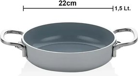 Stewehome αντικολλητικό κεραμικό τηγάνι 22 cm Γκρι