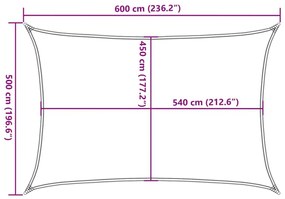 Πανί Σκίασης Ανθρακί 5 x 6 μ. από HDPE 160 γρ./μ² - Ανθρακί