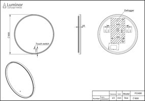 Luminor Fox Ø80 - Καθρεφτης Μπανιου Φωτιζομενος Led