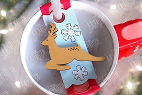 Intra απο ξύλο plywood 3mm-4mm πάχος Χριστουγεννιάτικα αξεσουάρ Stanley |Ιδέα δώρου Δίασταση 15x15 cm INTRAFABR-108899203