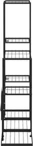 vidaXL Ανθοστήλη Μαύρη 94,5 x 25 x 88 εκ. Μεταλλική