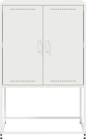 vidaXL Ραφιέρα Λευκή 68,5x38,5x107 εκ. από Ατσάλι
