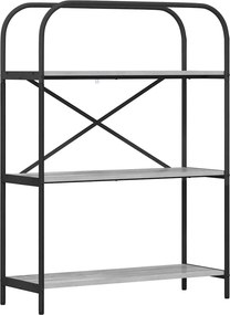 vidaXL Ράφι Βιβλίων 3 επιπέδων 80 x 30 x 109 εκ Επεξεργασμένο ξύλο