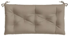 vidaXL Μαξιλάρια Πάγκου Κήπου 2 τεμ. Taupe 100x50x7cm Ύφασμα Oxford