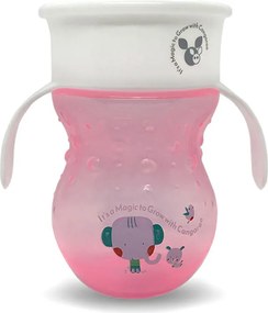 Ποτήρι Εκπαιδευτικό 270ml Cangaroo Magical 360 Pink C0669H