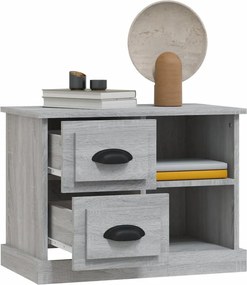 vidaXL Κομοδίνο Γκρι Sonoma 60 x 35,5 x 45 εκ.