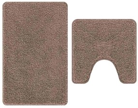 vidaXL Πατάκι μπάνιου 2 pcs Καφέ 50 x 50 cm Πολυπροπυλένιο