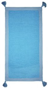 Χαλί Βαμβακερό BICOLOR LIGHT BLUE &#8211; 070×140 cm 070cm x 140cm LIGHT BLUE