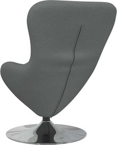 vidaXL Κάθισμα-αυγό Σκούρο Γκρι 63 x 73 x 90 εκ ύφασμα