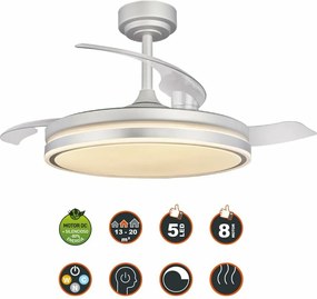 Ανεμιστήρας Οροφής CristalRecord RETRACT MOSS Γκρι 72 W