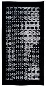 Πετσέτα Θαλάσσης 4005 Black-Grey Greenwich Polo Club Beach 90x180cm 100% Cotton