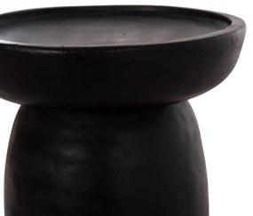 Βοηθητικό Τραπεζάκι σαλονιού LOKI Μασίφ Ξύλο Suar Μαύρο Φ30x50Υ εκ. 30x30x50 εκ.