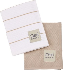 Ποτηρόπανα (Σετ 2τμχ) Das Home Kitchen 0830