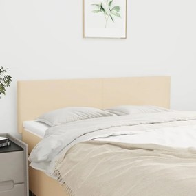 vidaXL Κεφαλάρια Κρεμ Ύφασμα 144x5x78/88 εκ.