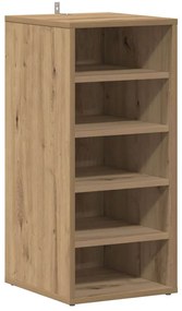 vidaXL Παπουτσοθήκη Τεχνίτης Δρυς 32x35x70 εκ. από Επεξεργασμένο Ξύλο