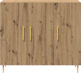vidaXL Πλαϊνό γραφείο Artisan Oak 90 x 34 x 80 εκ. Επεξεργασμένο ξύλο