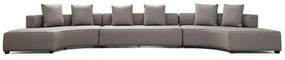 Καναπές Γωνιακός Gondol 560ARE1204 552x105x70cm Grey