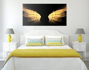 Εικόνα με χρυσά φτερά αγγέλου - 120x60