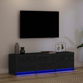 vidaXL Ντουλάπι TV Μαύρη Οξυά 140 x 34 x 40 εκ Επεξεργασμένο ξύλο