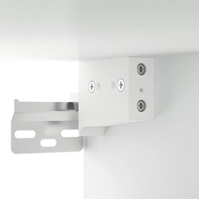 vidaXL Κομοδίνο Επιτοίχιο Λευκά 35 x 35 x 20 εκ.