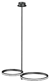 Κρεμαστό Φωτιστικό Οροφής Led Μαύρο 144-10029 Eurolamp-144-10029-Μαύρο 144-10029