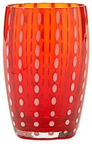 Ποτήρι Νερού Perle PR00111 320ml Red Zafferano Glass