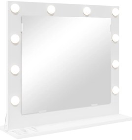 vidaXL Καθρέφτης Vanity με LED Φώτα Λευκό 60x55x18 εκ.