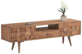 TEKA-W Έπιπλο TV Ξύλο Ακακία Φυσικό 140x35x45cm