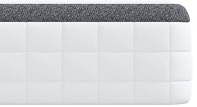 vidaXL Στρώματα Λευκό, Γκρι 90 x 200 cm Πλεκτό ύφασμα