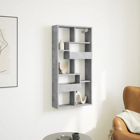 Ντουλάπι Τοίχου Γκρι Σκυρ. 50x15x100 εκ. Επεξεργασμένο Ξύλο