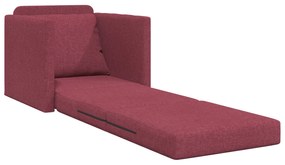 vidaXL Καναπές Κρεβάτι 2 σε 1 Μπορντό 74x77x81 εκ. Υφάσματος