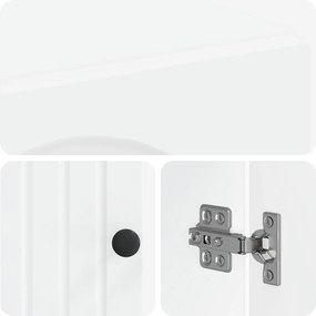 vidaXL Ντουλάπι Αποθήκευσης Μπάνιου ALKMAAR Λευκό 59,5 x 31 x 80 εκ