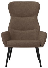 vidaXL Πολυθρόνα Relax Taupe Υφασμάτινη με Σκαμπό
